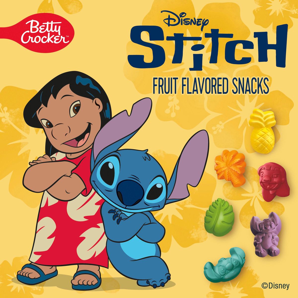 Betty Crocker Fruit Shapes Lilo & Stitch Bocadillos de Fruta - 8 oz / 10 ct - Imagen 3
