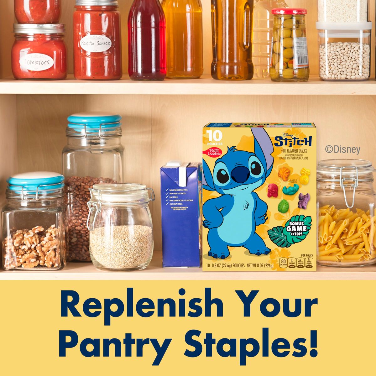 Betty Crocker Fruit Shapes Lilo & Stitch Bocadillos de Fruta - 8 oz / 10 ct - Imagen 7