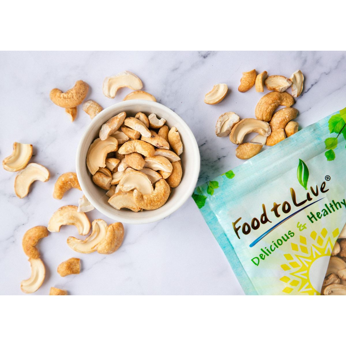 Piezas de Anacardo Tostadas en Seco Orgánicas - por Food To Live - Imagen 8