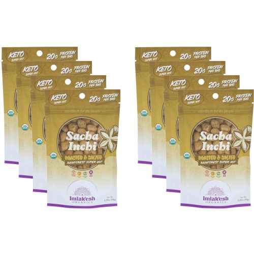 Semillas de Sacha Inchi Imlak'esh Organics Tostadas y Saladas - Paquete de 8 - 2.25 oz