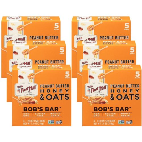 Barritas de Mantequilla de Cacahuate, Miel y Avena Bob's Red Mill - Caja de 6/7.4 oz
