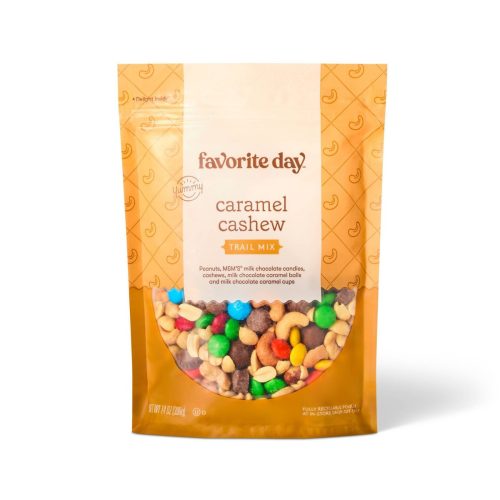 Mezcla de frutos secos con caramelo y nueces de la India - 14 oz - Favorite Day™